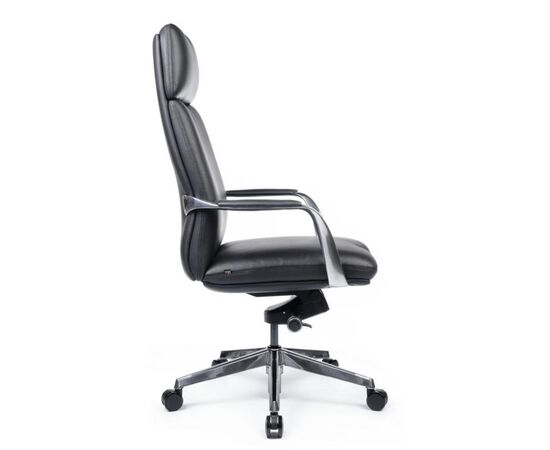 Кресло Пабло 67x67x116/122 A2216-1 Чёрный, Основной цвет: Чёрный, Ширина: 67, Высота: 122, Глубина: 67, Максимальная ширина: 67, Максимальная глубина: 67, Максимальная высота: 122, Вес: 25,6, Материал сиденья: натуральная кожа/экокожа, Механизм: мультиблок с фиксацией в 3 положениях, Подголовник: алюминий, с накладками из кожи в цвет кресла, Цвет сиденья: Черный, Цвет спинки: Черный, Максимальная нагрузка: 150, Материал спинки: натуральная кожа/экокожа, Гарантия: 5 лет, Страна производитель: Китай, Объем: 0,197, Бренд: РИВА ООО, Артикул для сайта: A2216-1, изображение 2post-test