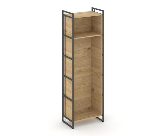 Рифт Гардероб 640x396x2010 RF.GB-51 (R) Тиквуд Светлый/Металл Антрацит, Основной цвет: Тиквуд Светлый/Металл Антрацит, Ширина: 640, Высота: 2010, Глубина: 396, Максимальная ширина: 640, Максимальная глубина: 396, Максимальная высота: 2010, Объем: 0,087, Бренд: РИВА ООО, Артикул для сайта: RF.GB-51 (R), изображение 2post-test