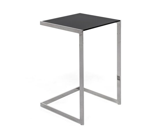 ТАУЭР/TOWER Стол кофейный 41x42xh70 TOWER polish base black glass AXA Чернй/Хром, Основной цвет: Чернй/Хром, Ширина: 41, Высота: 70, Глубина: 42, Максимальная ширина: 41, Максимальная глубина: 42, Максимальная высота: 70, Вес: 10, Объем: 0,15, Бренд: ЦЕНТРЭКСИМ ООО, Артикул для сайта: TOWER polish base black glass AXA, изображение 2post-test
