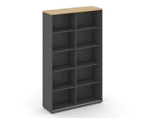 Стайл Проджект Шкаф-купе с полками 1200x400x1982 SN.SHK-001 Антрацит NEW/Тиквуд Светлый/Черный Ручки, Основной цвет: Антрацит NEW/Тиквуд Светлый/Черный Ручки, Ширина: 1200, Высота: 1982, Глубина: 400, Максимальная ширина: 1200, Максимальная глубина: 400, Максимальная высота: 1982, Объем: 0,179, Бренд: РИВА ООО, Артикул для сайта: SN.SHK-001, изображение 2post-test