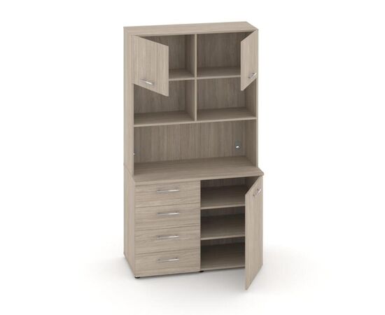 Фит Вариант № 2 1200x600/420x2178 MN-002 Дуб Аттик, Основной цвет: Дуб Аттик, Ширина: 1200, Высота: 2178, Глубина: 420, Максимальная ширина: 1200, Максимальная глубина: 420, Максимальная высота: 2178, Минимальная глубина: 600, Объем: 0,32, Бренд: РИВА ООО, Артикул для сайта: MN-002, изображение 2post-test