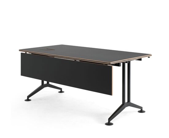 ЛОГОН/LOGON Стол с лючком 180x90xh78 620/00,19/99 black ash,black leg, wood+prof., port ЧЕРН ЯСЕНЬ, Основной цвет: ЧЕРН ЯСЕНЬ, Ширина: 180, Высота: 78, Глубина: 90, Максимальная ширина: 180, Максимальная глубина: 90, Максимальная высота: 78, Вес: 172, Объем: 2,21, Бренд: ЦЕНТРЭКСИМ ООО, Артикул для сайта: 620/00,19/99 black ash,black leg, wood+prof., port, изображение 2post-test