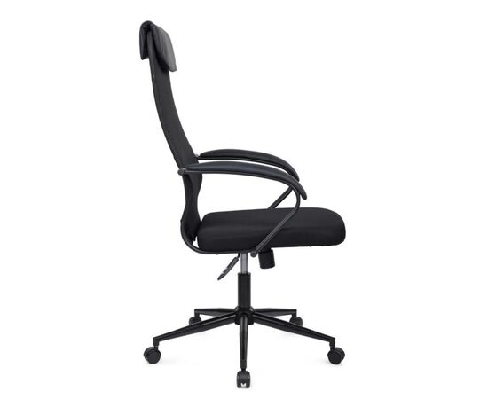 Кресло Сэт RCH 60x72x113/123 STBL-208 Чёрный, Основной цвет: Чёрный, Ширина: 60, Высота: 123, Глубина: 72, Максимальная ширина: 60, Максимальная глубина: 72, Максимальная высота: 123, Вес: 12,2, Материал сиденья: ткань, Механизм: топ-ган, Подголовник: черный металл, с накладками из экокожи в цвет кресла, Цвет сиденья: Черный, Цвет спинки: Черный, Максимальная нагрузка: 120, Материал спинки: экокожа/сетка, Гарантия: 1 год, Страна производитель: Россия, Объем: 0,128, Бренд: РИВА ООО, Артикул для сайта: STBL-208, изображение 2post-test