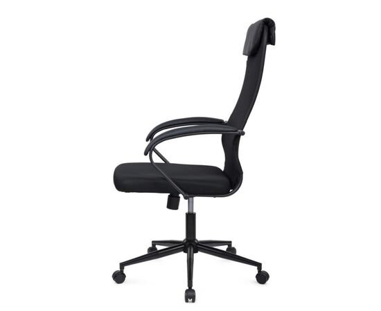 Кресло Сэт RCH 60x72x113/123 STBL-208 Чёрный, Основной цвет: Чёрный, Ширина: 60, Высота: 123, Глубина: 72, Максимальная ширина: 60, Максимальная глубина: 72, Максимальная высота: 123, Вес: 12,2, Материал сиденья: ткань, Механизм: топ-ган, Подголовник: черный металл, с накладками из экокожи в цвет кресла, Цвет сиденья: Черный, Цвет спинки: Черный, Максимальная нагрузка: 120, Материал спинки: экокожа/сетка, Гарантия: 1 год, Страна производитель: Россия, Объем: 0,128, Бренд: РИВА ООО, Артикул для сайта: STBL-208, изображение 6post-test