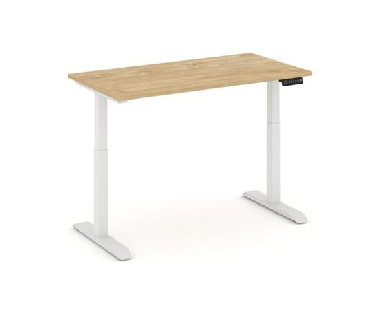 Мув Ап Стол электроподъемный 1180x720x730/1230 MV.SEPD-2.7 Тиквуд Светлый/Металл Белый Матовый Гладкий, Минимальная высота: 730, Основной цвет: Тиквуд Светлый/Металл Белый Матовый Гладкий, Ширина: 1180, Высота: 1230, Глубина: 720, Максимальная ширина: 1180, Максимальная глубина: 720, Максимальная высота: 1230, Бренд: РИВА ООО, Артикул для сайта: MV.SEPD-2.7, изображение 2post-test