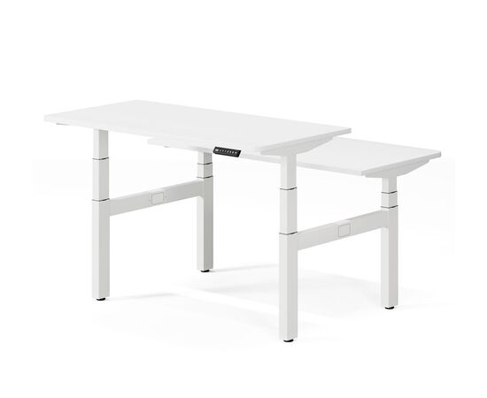 СКИД/SKID Бенч на 2 рабочих места 138x155xh64/127 SKID bench 138 square white W3 Белый/Белый, Минимальная высота: 64, Основной цвет: Белый/Белый, Ширина: 138, Высота: 127, Глубина: 155, Максимальная ширина: 138, Максимальная глубина: 155, Максимальная высота: 127, Вес: 87,5, Объем: 0,206, Бренд: ЦЕНТРЭКСИМ ООО, Артикул для сайта: SKID bench 138 square white W3, изображение 2post-test