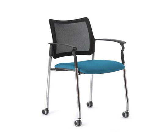 ПИНКО-СЕТКА/PINKO-MESH Кресло на колесах с подлокотниками 44/59x45/48xh79 Pinko Mesh cast SLW 58 Arms ЧЕРН/ГОЛУБОЙ/ХРОМ, Основной цвет: ЧЕРН/ГОЛУБОЙ/ХРОМ, Ширина: 59, Высота: 79, Глубина: 48, Максимальная ширина: 59, Максимальная глубина: 48, Минимальная ширина: 44, Максимальная высота: 79, Минимальная глубина: 45, Вес: 7,5, Объем: 0,16, Бренд: ЦЕНТРЭКСИМ ООО, Артикул для сайта: Pinko Mesh cast SLW 58 Arms, изображение 2post-test