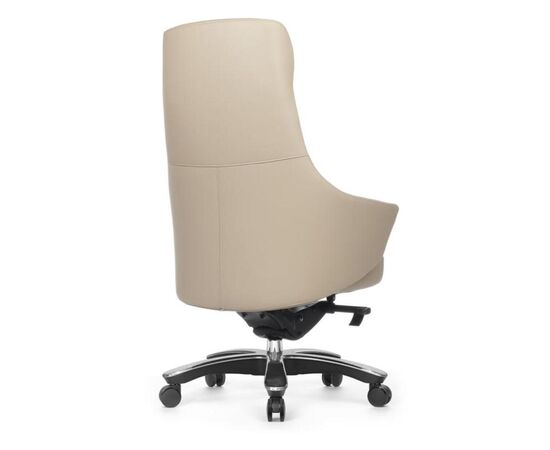 Кресло Джотто 74x74x118/124 A1904 Cветло-бежевый, Основной цвет: Cветло-бежевый, Ширина: 74, Высота: 124, Глубина: 74, Максимальная ширина: 74, Максимальная глубина: 74, Максимальная высота: 124, Вес: 32, Материал сиденья: натуральная кожа/экокожа, Механизм: синхромеханизм, Подголовник: обтянутые кожей в цвет кресла, Цвет сиденья: Светло-бежевый, Цвет спинки: Светло-бежевый, Максимальная нагрузка: 250, Материал спинки: натуральная кожа/экокожа, Гарантия: 5 лет, Страна производитель: Китай, Объем: 0,809, Бренд: РИВА ООО, Артикул для сайта: A1904, изображение 3post-test