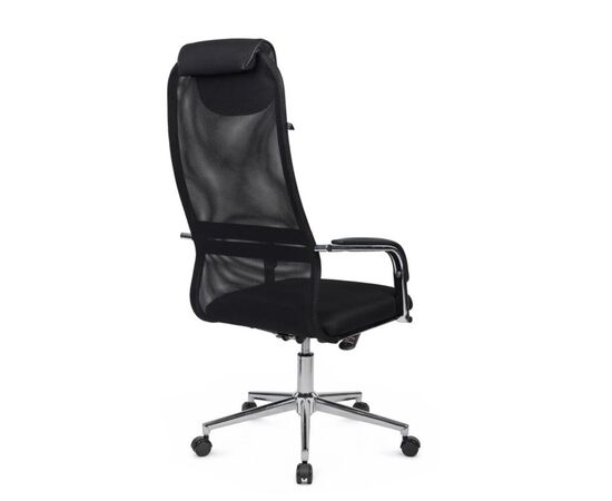 Кресло Танго RCH 53x78x114/124 TO-207 Чёрный, Основной цвет: Чёрный, Ширина: 53, Высота: 124, Глубина: 78, Максимальная ширина: 53, Максимальная глубина: 78, Максимальная высота: 124, Вес: 14, Материал сиденья: ткань, Механизм: топ-ган люкс, Подголовник: хром, с накладками из экокожи в цвет кресла, Цвет сиденья: Черный, Цвет спинки: Черный, Максимальная нагрузка: 120, Материал спинки: экокожа/сетка, Гарантия: 1 год, Страна производитель: Россия, Объем: 0,219, Бренд: РИВА ООО, Артикул для сайта: TO-207, изображение 3post-test