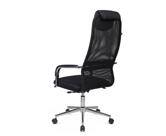 Кресло Танго RCH 53x78x114/124 TO-207 Чёрный, Основной цвет: Чёрный, Ширина: 53, Высота: 124, Глубина: 78, Максимальная ширина: 53, Максимальная глубина: 78, Максимальная высота: 124, Вес: 14, Материал сиденья: ткань, Механизм: топ-ган люкс, Подголовник: хром, с накладками из экокожи в цвет кресла, Цвет сиденья: Черный, Цвет спинки: Черный, Максимальная нагрузка: 120, Материал спинки: экокожа/сетка, Гарантия: 1 год, Страна производитель: Россия, Объем: 0,219, Бренд: РИВА ООО, Артикул для сайта: TO-207, изображение 6post-test