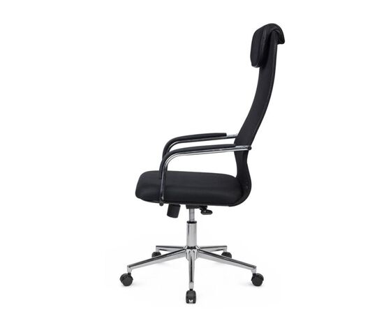 Кресло Танго RCH 53x78x114/124 TO-207 Чёрный, Основной цвет: Чёрный, Ширина: 53, Высота: 124, Глубина: 78, Максимальная ширина: 53, Максимальная глубина: 78, Максимальная высота: 124, Вес: 14, Материал сиденья: ткань, Механизм: топ-ган люкс, Подголовник: хром, с накладками из экокожи в цвет кресла, Цвет сиденья: Черный, Цвет спинки: Черный, Максимальная нагрузка: 120, Материал спинки: экокожа/сетка, Гарантия: 1 год, Страна производитель: Россия, Объем: 0,219, Бренд: РИВА ООО, Артикул для сайта: TO-207, изображение 5post-test