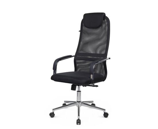 Кресло Танго RCH 53x78x114/124 TO-207 Чёрный, Основной цвет: Чёрный, Ширина: 53, Высота: 124, Глубина: 78, Максимальная ширина: 53, Максимальная глубина: 78, Максимальная высота: 124, Вес: 14, Материал сиденья: ткань, Механизм: топ-ган люкс, Подголовник: хром, с накладками из экокожи в цвет кресла, Цвет сиденья: Черный, Цвет спинки: Черный, Максимальная нагрузка: 120, Материал спинки: экокожа/сетка, Гарантия: 1 год, Страна производитель: Россия, Объем: 0,219, Бренд: РИВА ООО, Артикул для сайта: TO-207, изображение 7post-test