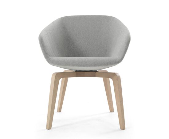 АЛМА W Кресло посетителя на деревянных опорах с автовозвратом 63x63xh86 ALMA L3 oak WM 160 auto-return СЕРЫЙ/ДУБ, Основной цвет: СЕРЫЙ/ДУБ, Ширина: 63, Высота: 86, Глубина: 63, Максимальная ширина: 63, Максимальная глубина: 63, Максимальная высота: 86, Вес: 12,5, Объем: 0,56, Бренд: ЦЕНТРЭКСИМ ООО, Артикул для сайта: ALMA L3 oak WM 160 auto-return, изображение 2post-test