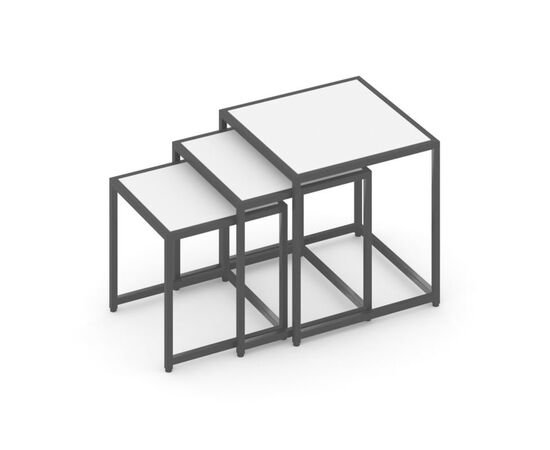 Лофт Стол журнальный 400x400x400 VR.L-SJK-40 Белый Бриллиант/Металл черный, Основной цвет: Белый Бриллиант/Металл черный, Ширина: 400, Высота: 400, Глубина: 400, Максимальная ширина: 400, Максимальная глубина: 400, Максимальная высота: 400, Объем: 0,1, Бренд: РИВА ООО, Артикул для сайта: VR.L-SJK-40, изображение 4post-test