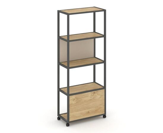 Шелф Мобайл Стеллаж 5 уровней 1 секция 1200x400x2000 VR.LT-STK-503.12 Тиквуд Светлый/Металл Антрацит/W-04, Основной цвет: Тиквуд Светлый/Металл Антрацит/W-04, Ширина: 1200, Высота: 2000, Глубина: 400, Максимальная ширина: 1200, Максимальная глубина: 400, Максимальная высота: 2000, Объем: 0,134, Бренд: РИВА ООО, Артикул для сайта: VR.LT-STK-503.12, изображение 2post-test