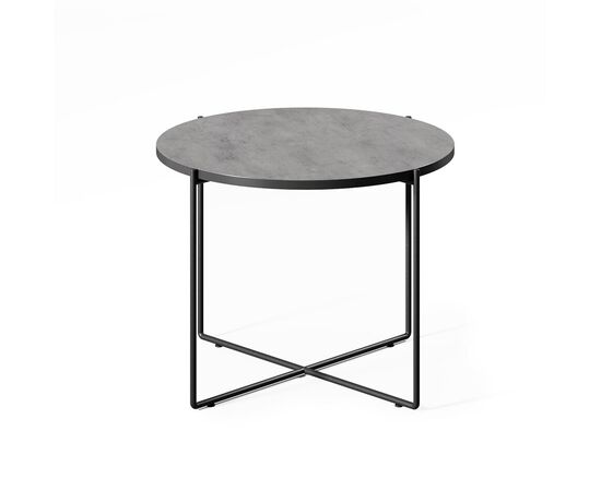СПРУТ/SPRUT Стол кофейный d50xh45 SPRUT Beton 50*45 БЕТОН СВ/ЧЕРНЫЙ, Основной цвет: БЕТОН СВ/ЧЕРНЫЙ, Высота: 45, Максимальная высота: 45, Максимальный диаметр: 50, Вес: 8, Объем: 0,131, Бренд: ЦЕНТРЭКСИМ ООО, Артикул для сайта: SPRUT Beton 50*45, изображение 2post-test