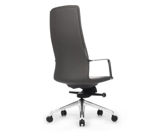 Кресло Плаза 68x68x119/127 FK004-A13 Антрацит, Основной цвет: Антрацит, Ширина: 68, Высота: 127, Глубина: 68, Максимальная ширина: 68, Максимальная глубина: 68, Максимальная высота: 127, Вес: 22, Материал сиденья: натуральная кожа/экокожа, Механизм: мультиблок, Подголовник: алюминий, Цвет сиденья: Антрацит, Цвет спинки: Антрацит, Максимальная нагрузка: 120, Материал спинки: натуральная кожа/экокожа, Гарантия: 5 лет, Страна производитель: Китай, Объем: 0,465, Бренд: РИВА ООО, Артикул для сайта: FK004-A13, изображение 3post-test