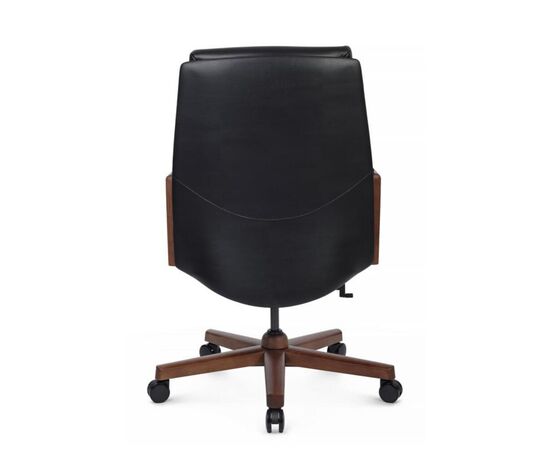 Кресло Франко-M 68x78x103/109 B2415-1 Чёрный, Основной цвет: Чёрный, Ширина: 68, Высота: 109, Глубина: 78, Максимальная ширина: 68, Максимальная глубина: 78, Максимальная высота: 109, Вес: 32, Материал сиденья: натуральная кожа/экокожа, Механизм: синхромеханизм с фиксацией в 4 положениях, Подголовник: обитые кожей в цвет кресла/массив  дерева, Цвет сиденья: Черный, Цвет спинки: Черный, Максимальная нагрузка: 250, Материал спинки: натуральная кожа/экокожа, Гарантия: 5 лет, Страна производитель: Китай, Объем: 0,286, Бренд: РИВА ООО, Артикул для сайта: B2415-1, изображение 4post-test