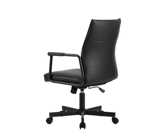 Кресло Стен 68x68x92/102 W-263 Чёрный, Основной цвет: Чёрный, Ширина: 68, Высота: 102, Глубина: 68, Максимальная ширина: 68, Максимальная глубина: 68, Максимальная высота: 102, Вес: 13,6, Материал сиденья: экокожа, Механизм: топ-ган, Подголовник: черный металл с пластиковыми накладками, Цвет сиденья: Черный, Цвет спинки: Черный, Максимальная нагрузка: 120, Материал спинки: экокожа, Гарантия: 1 год, Страна производитель: Китай, Объем: 0,093, Бренд: РИВА ООО, Артикул для сайта: W-263, изображение 5post-test