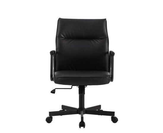 Кресло Стен 68x68x92/102 W-263 Чёрный, Основной цвет: Чёрный, Ширина: 68, Высота: 102, Глубина: 68, Максимальная ширина: 68, Максимальная глубина: 68, Максимальная высота: 102, Вес: 13,6, Материал сиденья: экокожа, Механизм: топ-ган, Подголовник: черный металл с пластиковыми накладками, Цвет сиденья: Черный, Цвет спинки: Черный, Максимальная нагрузка: 120, Материал спинки: экокожа, Гарантия: 1 год, Страна производитель: Китай, Объем: 0,093, Бренд: РИВА ООО, Артикул для сайта: W-263, изображение 8post-test
