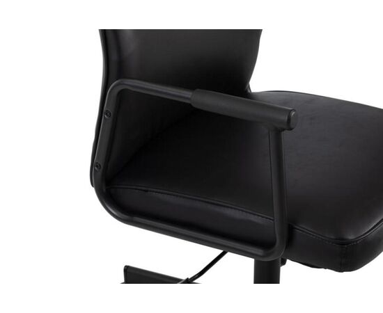 Кресло Стен 68x68x92/102 W-263 Чёрный, Основной цвет: Чёрный, Ширина: 68, Высота: 102, Глубина: 68, Максимальная ширина: 68, Максимальная глубина: 68, Максимальная высота: 102, Вес: 13,6, Материал сиденья: экокожа, Механизм: топ-ган, Подголовник: черный металл с пластиковыми накладками, Цвет сиденья: Черный, Цвет спинки: Черный, Максимальная нагрузка: 120, Материал спинки: экокожа, Гарантия: 1 год, Страна производитель: Китай, Объем: 0,093, Бренд: РИВА ООО, Артикул для сайта: W-263, изображение 10post-test