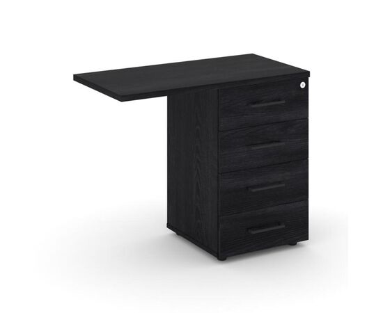 Касл Тумба приставная 900x450x750 CS.D-TP-2 Каштан Тоскана/Черный Матовый Гладкий, Основной цвет: Каштан Тоскана/Черный Матовый Гладкий, Ширина: 900, Высота: 750, Глубина: 450, Максимальная ширина: 900, Максимальная глубина: 450, Максимальная высота: 750, Объем: 0,051, Бренд: РИВА ООО, Артикул для сайта: CS.D-TP-2, изображение 2post-test