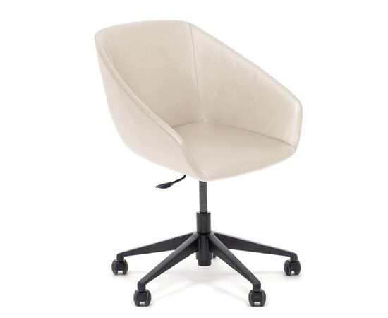 АЛМА/ALMA Кресло посетителя на опоре 5-лучей 61x61xh75/83 ALMA R10 black Ivory 22042 Бежевый/кожа, Минимальная высота: 75, Основной цвет: Бежевый/кожа, Ширина: 61, Высота: 83, Глубина: 61, Максимальная ширина: 61, Максимальная глубина: 61, Максимальная высота: 83, Вес: 12, Объем: 0,56, Бренд: ЦЕНТРЭКСИМ ООО, Артикул для сайта: ALMA R10 black Ivory 22042, изображение 2post-test