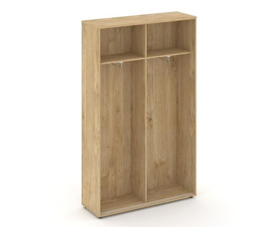 Стайл Проджект Шкаф-купе для одежды 1200x400x1982 SN.SHK.E-003 Тиквуд Светлый/Черный Ручки, Основной цвет: Тиквуд Светлый/Черный Ручки, Ширина: 1200, Высота: 1982, Глубина: 400, Максимальная ширина: 1200, Максимальная глубина: 400, Максимальная высота: 1982, Объем: 0,126, Бренд: РИВА ООО, Артикул для сайта: SN.SHK.E-003, изображение 2post-test