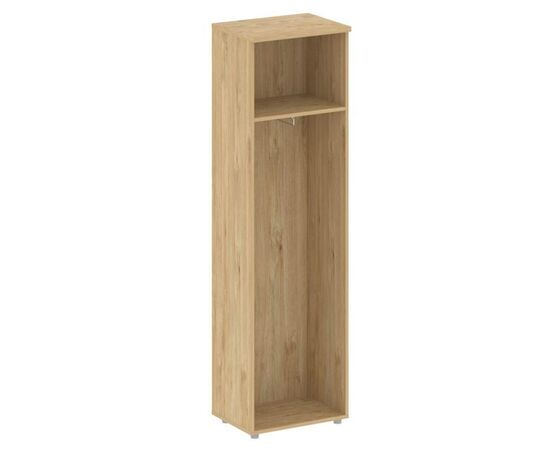 Шифт Гардероб узкий универсальный левый/правый 560x420x1977 SK.GB-1 Тиквуд светлый/Капучино, Основной цвет: Тиквуд светлый/Капучино, Ширина: 560, Высота: 1977, Глубина: 420, Максимальная ширина: 560, Максимальная глубина: 420, Максимальная высота: 1977, Объем: 0,102, Бренд: РИВА ООО, Артикул для сайта: SK.GB-1, изображение 2post-test