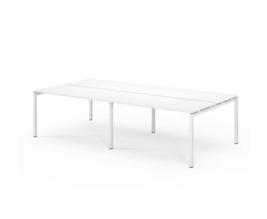 ТУР/TOUR Бенч на 4 рабочих места 276x139xh75 TOUR bench 280x139 W3 Белый, Основной цвет: Белый, Ширина: 276, Высота: 75, Глубина: 139, Максимальная ширина: 276, Максимальная глубина: 139, Максимальная высота: 75, Вес: 115,4, Объем: 0,32, Бренд: ЦЕНТРЭКСИМ ООО, Артикул для сайта: TOUR bench 280x139 W3, изображение 2post-test