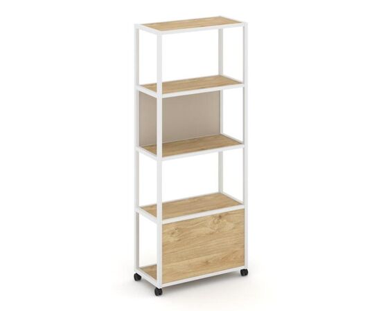 Шелф Мобайл Стеллаж 5 уровней 1 секция 800x400x2000 VR.LT-STK-503.08 Тиквуд Светлый/Металл Белый/W-04, Основной цвет: Тиквуд Светлый/Металл Белый/W-04, Ширина: 800, Высота: 2000, Глубина: 400, Максимальная ширина: 800, Максимальная глубина: 400, Максимальная высота: 2000, Объем: 0,121, Бренд: РИВА ООО, Артикул для сайта: VR.LT-STK-503.08, изображение 2post-test