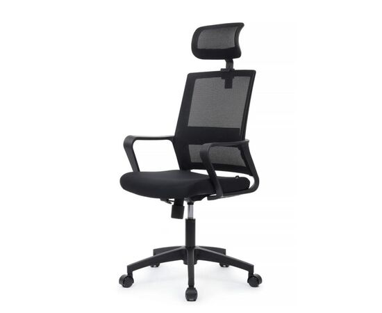 Кресло Минт RCH 64x64x118/132 P1029HGE Чёрный, Основной цвет: Чёрный, Ширина: 64, Высота: 132, Глубина: 64, Максимальная ширина: 64, Максимальная глубина: 64, Максимальная высота: 132, Вес: 11,2, Материал сиденья: ткань, Механизм: топ-ган, Подголовник: черный пластик, Цвет сиденья: Черный, Цвет спинки: Черный, Максимальная нагрузка: 120, Материал спинки: сетка, Гарантия: 1 год, Страна производитель: Китай, Объем: 0,104, Бренд: РИВА ООО, Артикул для сайта: P1029HGE, изображение 7post-test
