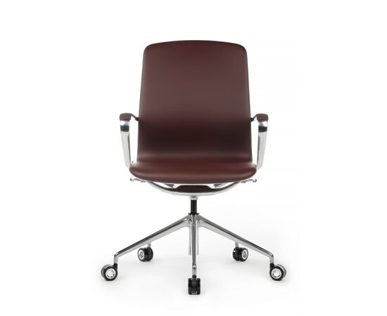 Кресло Бонд 64x64x95/103 FK007-B11-P Коричневый, Основной цвет: Коричневый, Ширина: 64, Высота: 103, Глубина: 64, Максимальная ширина: 64, Максимальная глубина: 64, Максимальная высота: 103, Вес: 17,4, Материал сиденья: экокожа, Механизм: клавишный топ-ган, Подголовник: алюминий, с накладками из экокожи в цвет кресла, Цвет сиденья: Коричневый, Цвет спинки: Коричневый, Максимальная нагрузка: 120, Материал спинки: экокожа, Гарантия: 5 лет, Страна производитель: Китай, Объем: 0,298, Бренд: РИВА ООО, Артикул для сайта: FK007-B11-P, изображение 5post-test