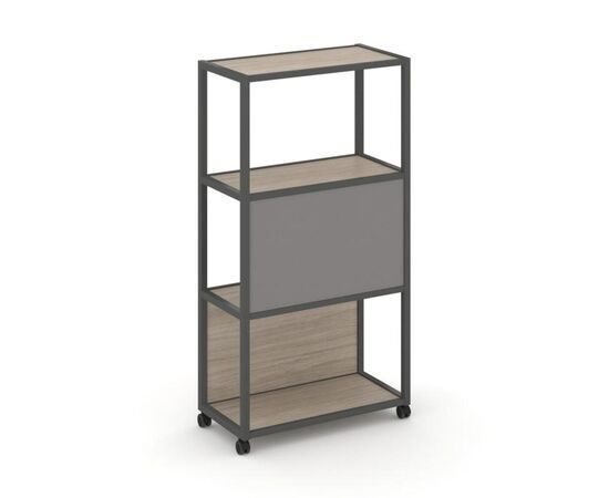 Шелф Мобайл Стеллаж 4 уровня 1 секция 800x400x1523 VR.LT-STK-403.08 Дуб Аттик/Металл Антрацит/W-11, Основной цвет: Дуб Аттик/Металл Антрацит/W-11, Ширина: 800, Высота: 1523, Глубина: 400, Максимальная ширина: 800, Максимальная глубина: 400, Максимальная высота: 1523, Объем: 0,086, Бренд: РИВА ООО, Артикул для сайта: VR.LT-STK-403.08, изображение 2post-test