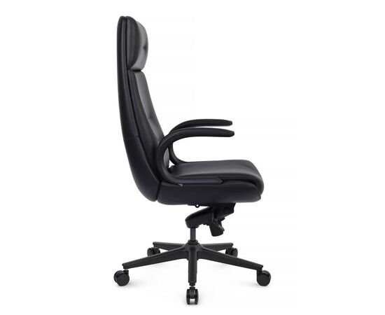 Кресло Данте 60x66x120/127 A2561-12 Чёрный, Основной цвет: Чёрный, Ширина: 60, Высота: 127, Глубина: 66, Максимальная ширина: 60, Максимальная глубина: 66, Максимальная высота: 127, Вес: 30,2, Материал сиденья: экокожа, Механизм: мультиблок, Подголовник: черный нейлон, с накладками из экокожи в цвет кресла, Цвет сиденья: Черный, Цвет спинки: Черный, Максимальная нагрузка: 150, Материал спинки: экокожа, Гарантия: 5 лет, Страна производитель: Китай, Объем: 0,268, Бренд: РИВА ООО, Артикул для сайта: A2561-12, изображение 2post-test