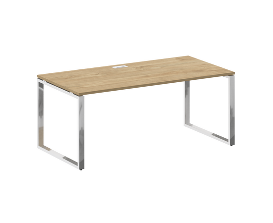 Шифт Стол руководителя прямой без тумбы 1800x900x753 SK.SR-180 Тиквуд Светлый, Основной цвет: Тиквуд Светлый, Ширина: 1800, Высота: 753, Глубина: 900, Максимальная ширина: 1800, Максимальная глубина: 900, Максимальная высота: 753, Объем: 0,149, Бренд: РИВА ООО, Артикул для сайта: SK.SR-180, изображение 2post-test