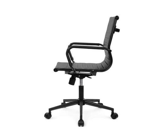 Кресло Хьюго RCH 57x56x92/102 6002-2SEB Черный/Металл черный, Основной цвет: Черный/Металл черный, Ширина: 57, Высота: 102, Глубина: 56, Максимальная ширина: 57, Максимальная глубина: 56, Максимальная высота: 102, Вес: 12,6, Материал сиденья: экокожа, Механизм: топ-ган, Подголовник: черный металл, с накладками из экокожи в цвет кресла, Цвет сиденья: Черный, Цвет спинки: Черный, Максимальная нагрузка: 120, Материал спинки: экокожа, Гарантия: 1 год, Страна производитель: Китай, Объем: 0,288, Бренд: РИВА ООО, Артикул для сайта: 6002-2SEB, изображение 6post-test