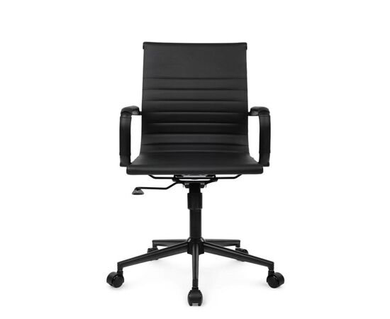 Кресло Хьюго RCH 57x56x92/102 6002-2SEB Черный/Металл черный, Основной цвет: Черный/Металл черный, Ширина: 57, Высота: 102, Глубина: 56, Максимальная ширина: 57, Максимальная глубина: 56, Максимальная высота: 102, Вес: 12,6, Материал сиденья: экокожа, Механизм: топ-ган, Подголовник: черный металл, с накладками из экокожи в цвет кресла, Цвет сиденья: Черный, Цвет спинки: Черный, Максимальная нагрузка: 120, Материал спинки: экокожа, Гарантия: 1 год, Страна производитель: Китай, Объем: 0,288, Бренд: РИВА ООО, Артикул для сайта: 6002-2SEB, изображение 8post-test