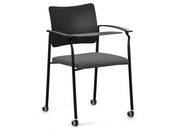 ПИНКО/PINKO Кресло со столиком на черных опорах на колесах 47/59x47/48xh87 Pinko plastic cast black Montana 804 Arms+WT Черный/Серый/Черный, Основной цвет: Черный/Серый/Черный, Ширина: 59, Высота: 87, Глубина: 48, Максимальная ширина: 59, Максимальная глубина: 48, Минимальная ширина: 47, Максимальная высота: 87, Минимальная глубина: 47, Вес: 8, Объем: 0,12, Бренд: ЦЕНТРЭКСИМ ООО, Артикул для сайта: Pinko plastic cast black Montana 804 Arms+WT, изображение 2post-test