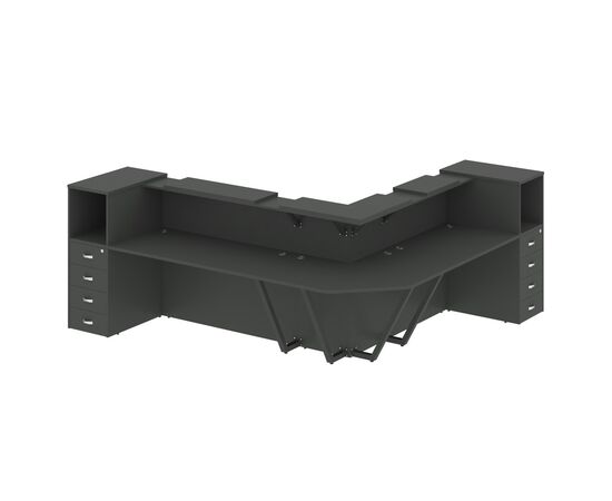Оникс Ресепшн 2607x3007x1187 O.R-K-33 Антрацит, Основной цвет: Антрацит, Ширина: 2607, Высота: 1187, Глубина: 3007, Максимальная ширина: 2607, Максимальная глубина: 3007, Максимальная высота: 1187, Объем: 0,641, Бренд: РИВА ООО, Артикул для сайта: O.R-K-33, изображение 2post-test