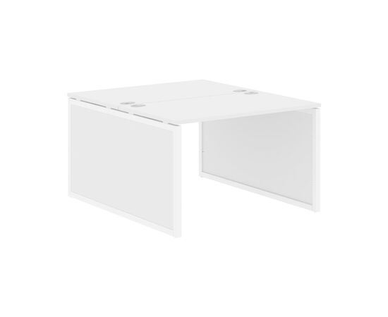ИКСТЕН КЬЮ ПИ/XTEN-QP Стол 2-х местный 1200х1406х750 XQPWST 1214 Белый/Белый, Основной цвет: Белый/Белый, Ширина: 1200, Высота: 750, Глубина: 1406, Материал: ЛДСП, Вес: 75,6, Объем: 0,202, Бренд: ТАЙПИТ-МК ООО, Артикул для сайта: XQPWST 1214, изображение 2post-test