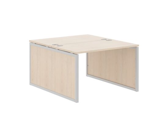 ИКСТЕН КЬЮ ПИ/XTEN-QP Стол 2-х местный 1200х1406х750 XQPWST 1214 Бук тиара/Алюминий, Основной цвет: Бук тиара/Алюминий, Ширина: 1200, Высота: 750, Глубина: 1406, Материал: ЛДСП, Вес: 75,6, Объем: 0,203, Бренд: ТАЙПИТ-МК ООО, Артикул для сайта: XQPWST 1214, изображение 2post-test