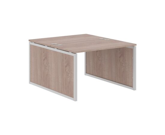 ИКСТЕН КЬЮ ПИ/XTEN-QP Стол 2-х местный 1200х1406х750 XQPWST 1214 Дуб сонома/Алюминий, Основной цвет: Дуб сонома/Алюминий, Ширина: 1200, Высота: 750, Глубина: 1406, Материал: ЛДСП, Вес: 74,2, Объем: 0,203, Бренд: ТАЙПИТ-МК ООО, Артикул для сайта: XQPWST 1214, изображение 2post-test