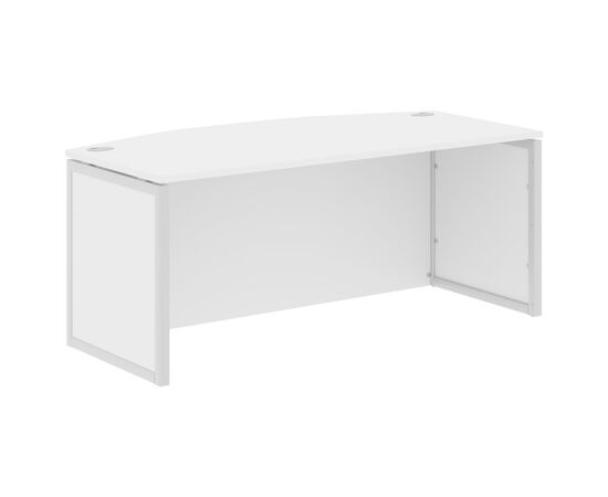 ИКСТЕН КЬЮ ПИ/XTEN-QP Стол руководителя 1800х914х750 XQPET 189H белый/алюминий, Основной цвет: белый/алюминий, Ширина: 1800, Высота: 750, Глубина: 914, Материал: ЛДСП, Вес: 60,5, Объем: 0,161, Бренд: ТАЙПИТ-МК ООО, Артикул для сайта: XQPET 189H, изображение 2post-test
