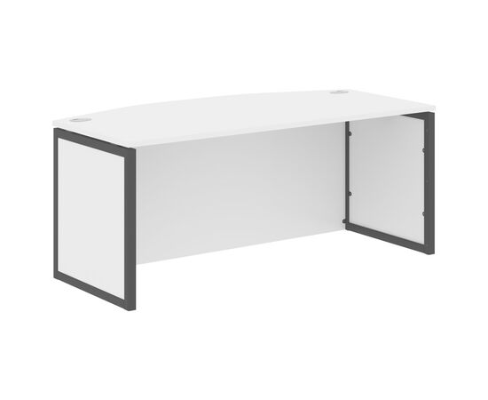 ИКСТЕН КЬЮ ПИ/XTEN-QP Стол руководителя 1800х914х750 XQPET 189H Белый /Антрацит, Основной цвет: Белый /Антрацит, Ширина: 1800, Высота: 750, Глубина: 914, Материал: ЛДСП, Вес: 60,5, Объем: 0,161, Бренд: ТАЙПИТ-МК ООО, Артикул для сайта: XQPET 189H, изображение 2post-test
