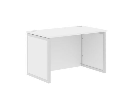 ИКСТЕН КЬЮ ПИ/XTEN-QP Стол прямой 1200х700х750 XQPST 127H белый/алюминий, Основной цвет: белый/алюминий, Ширина: 1200, Высота: 750, Глубина: 700, Материал: ЛДСП, Вес: 51, Объем: 0,121, Бренд: ТАЙПИТ-МК ООО, Артикул для сайта: XQPST 127H, изображение 2post-test