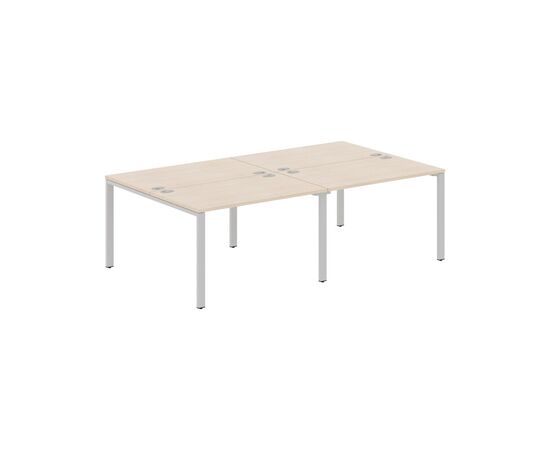 ИКСТЕН С60/XTEN S60 Стол 4-х местный 2400х1406х750 XS6WST 2414 Бук тиара/Алюминий, Основной цвет: Бук тиара/Алюминий, Ширина: 2400, Высота: 750, Глубина: 1406, Материал: ЛДСП, Вес: 93,54, Объем: 0,427, Бренд: ТАЙПИТ-МК ООО, Артикул для сайта: XS6WST 2414, изображение 2post-test