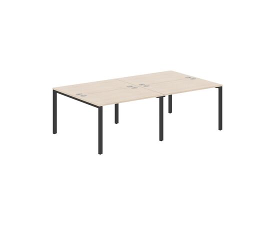 ИКСТЕН С60/XTEN S60 Стол 4-х местный 2400х1406х750 XS6WST 2414 Бук тиара/Антрацит, Основной цвет: Бук тиара/Антрацит, Ширина: 2400, Высота: 750, Глубина: 1406, Материал: ЛДСП, Вес: 93,54, Объем: 0,427, Бренд: ТАЙПИТ-МК ООО, Артикул для сайта: XS6WST 2414, изображение 2post-test