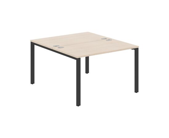ИКСТЕН С60/XTEN S60 Стол 2-х местный 1200х1406х750 XS6WST 1214 Бук тиара/Антрацит, Основной цвет: Бук тиара/Антрацит, Ширина: 1200, Высота: 750, Глубина: 1406, Материал: ЛДСП, Вес: 48,32, Объем: 0,182, Бренд: ТАЙПИТ-МК ООО, Артикул для сайта: XS6WST 1214, изображение 2post-test
