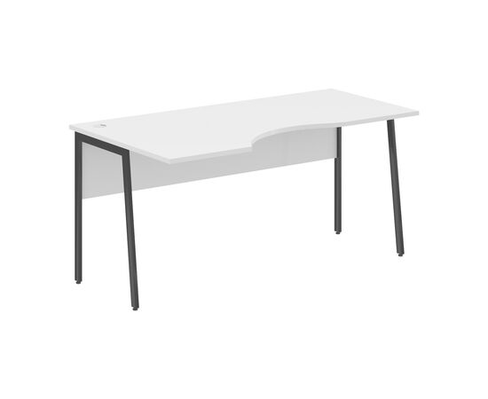 ИМАГО ПЛЮС/IMAGO PLUS Стол прямой левый 1600х900х755 СА-1P(L) белый;черный, Основной цвет: белый;черный, Ширина: 1600, Высота: 755, Глубина: 900, Материал: ЛДСП, Вес: 30,7, Объем: 0,084, Бренд: ТАЙПИТ-МК ООО, Артикул для сайта: СА-1P(L), изображение 2post-test